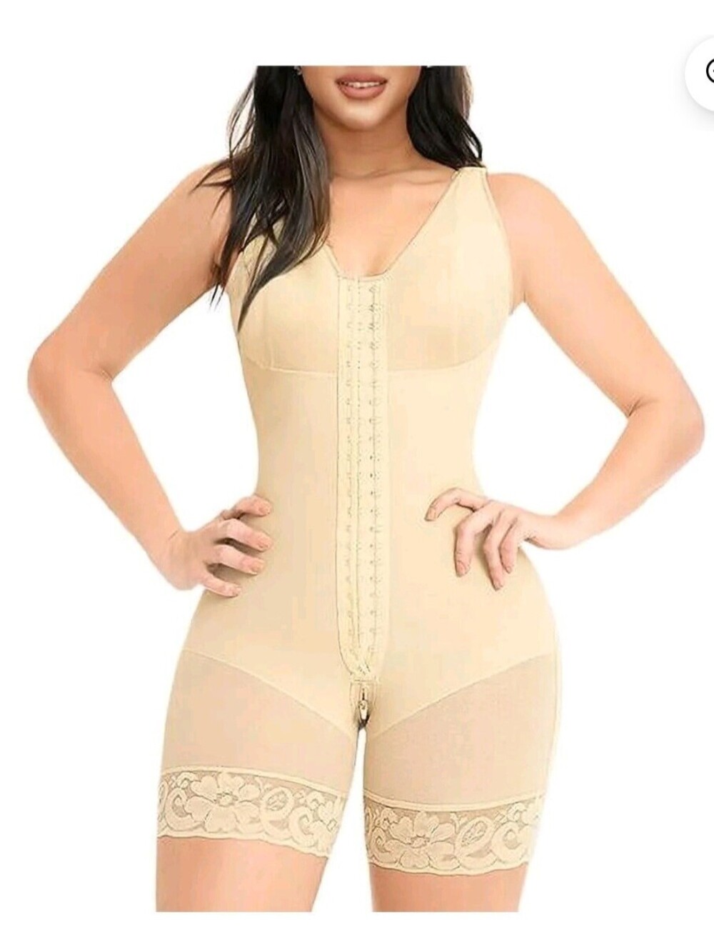 YIANNA Colombian Faja Shapewear Tummy Control Beige Size L Open Box